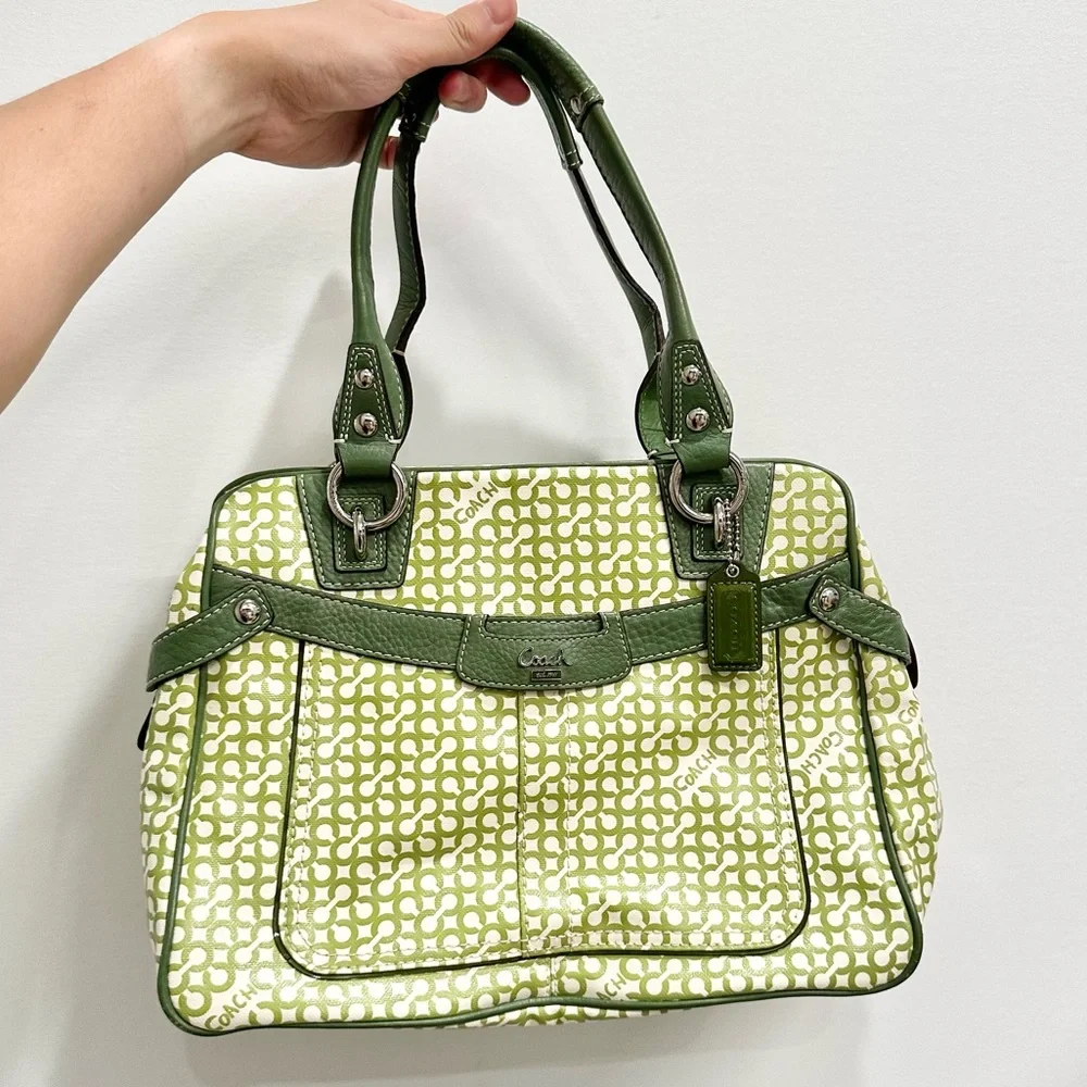 Coach RARE Vintage Penelope Op Art Shopper Satchel Handbag